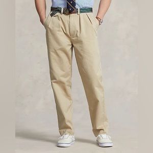 Relaxed fit pleated Chino Pant. Ralph Lauren 40x30